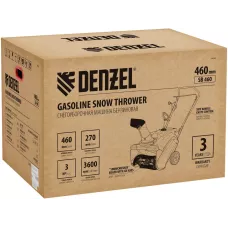 Машина снегоуборочная бензиновая DENZEL SB 460, 99cc, ручной старт