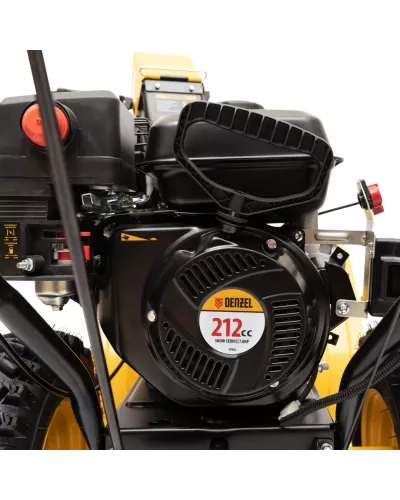 Бензиновая снегоуборочная машина SB 560 LP, 212 cc, электростартер, фара Denzel