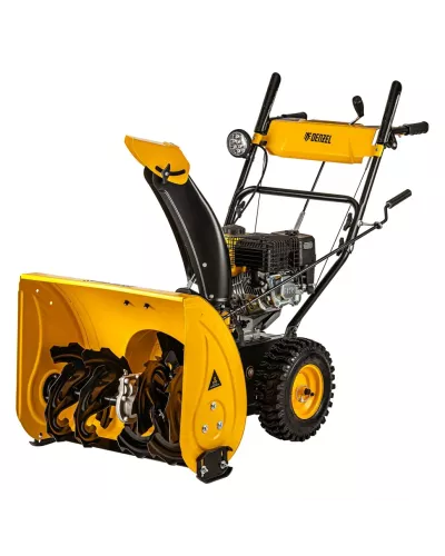 Бензиновая снегоуборочная машина SBM 610, 212 cc, ручной старт, фара Denzel