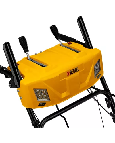 Бензиновая снегоуборочная машина SBM 610S PRO, 212 cc, электростартер, фара, обогрев Denzel