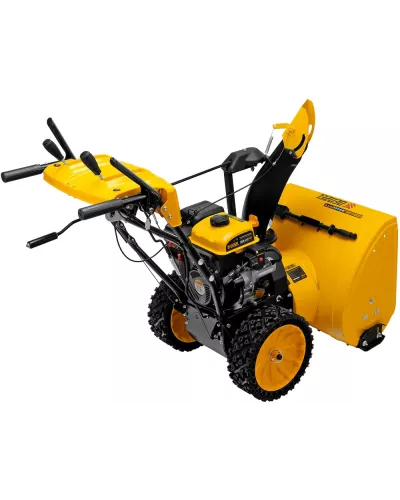 Бензиновая снегоуборочная машина SBM 610S PRO, 212 cc, электростартер, фара, обогрев Denzel
