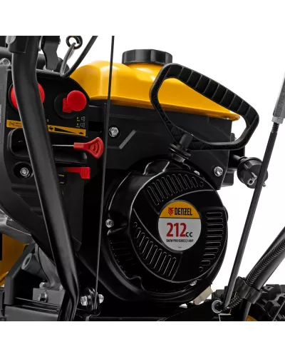 Бензиновая снегоуборочная машина SBM 610S PRO, 212 cc, электростартер, фара, обогрев Denzel