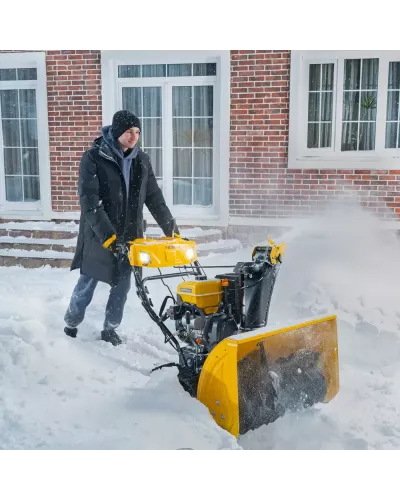 Бензиновая снегоуборочная машина SBL 711DT PRO, 420cc, гусеницы, эл.старт, блок. дифф.// Denzel