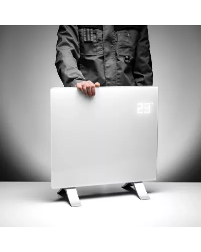 Конвектор электрический OptiPrime-1000, Wi-Fi, тачскрин, цифровой термостат, 1000 Вт// Denzel