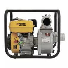 Мотопомпа бензиновая DENZEL PX-80, 7 л.с, 3, 1000 л/мин, глубина 8 м, напор 30 м