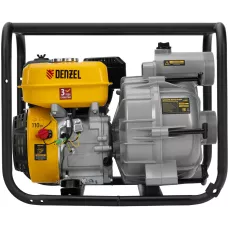 Мотопомпа бензиновая для грязной воды DENZEL PX-80D7, 7 л.с., 3", 1300 л/мин, глуб 8 м,напор 30 м
