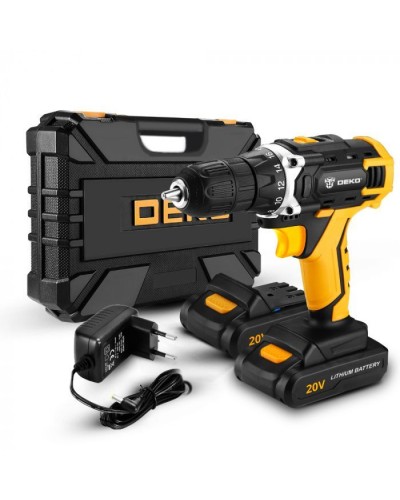 Дрель-шуруповерт аккумуляторная DKCD20FU-Li SET 63 DEKO 063-4175