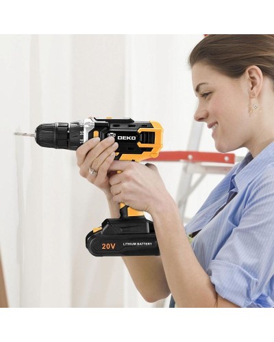 Дрель-шуруповерт аккумуляторная DKCD20FU-Li SET 63 DEKO 063-4175