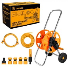Набор для полива катушка на колесах 1/2'', 13 мм, DKI025 25 м. (SET 9) DEKO 065-0463