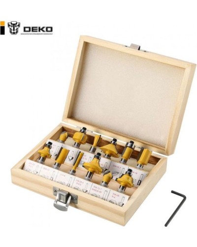 Набор фрез 12 шт. для фрезера, RBS12 DEKO 065-0726