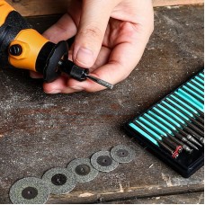 Набор шарошек и отрезных дисков с алмазным напылением для гравера + держатели RT25 (SET 25) DEKO 065-0681