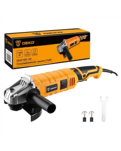 Углошлифмашина DKAG1500-150, 150 мм, 1500 Вт, с регулировкой скорости DEKO 063-4299