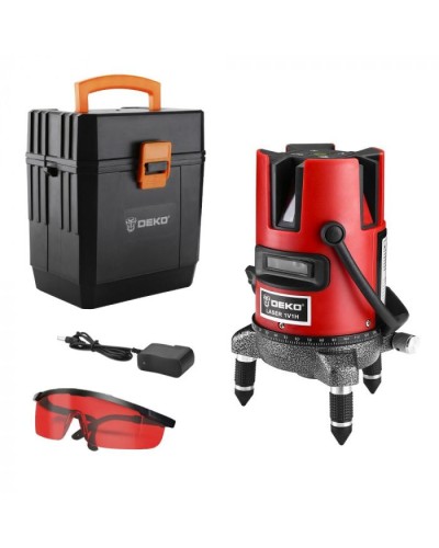 Уровень лазерный самовыравнивающийся DKLL02RB SET 3 DEKO 065-0276