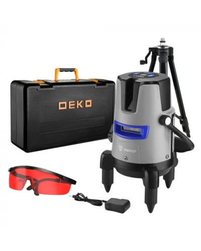 Уровень лазерный самовыравнивающийся в кейсе DKLL02RB PRO SET 2 PREMIUM DEKO 065-0102-1