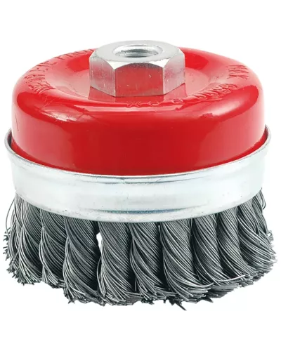 Щётка-крацовка чашка крученная с кольцом  65мм М14 