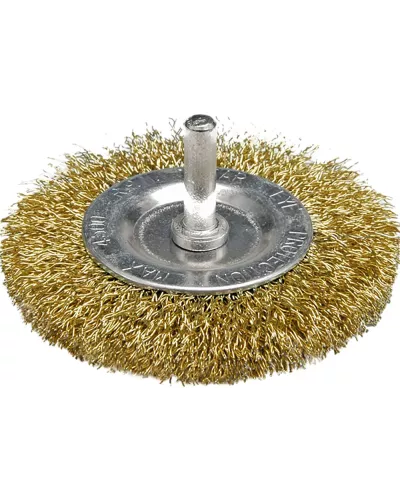 Щётка-крацовка торцевая мягкая  75мм со стержнем 