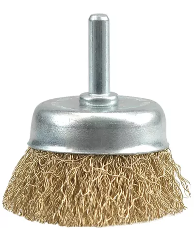 Щётка-крацовка чашечная мягкая 50мм со стержнем 