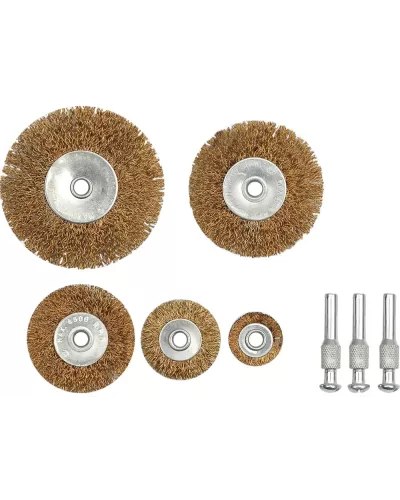 Щётки-крацовки торцевые со стержнем (5шт) 