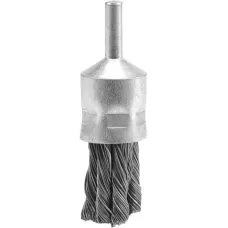 Щётка-крацовка чашечная крученная 22мм со стержнем "Vorel"