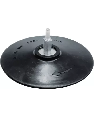 Насадка резиновая 125мм с шестигранным хвостовиком для дрели