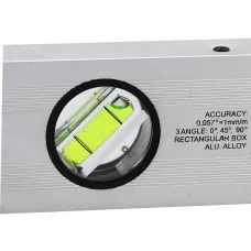 Уровень алюминиевый 3 глазка 1000мм (бытовой)