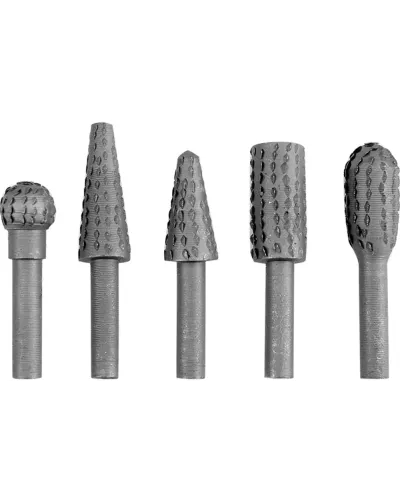 Шарошки металлические для обработки металла (набор 5шт)
