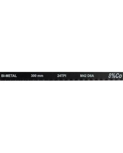 Полотно 300х12,6x0.65мм по металлу 24TPI bimetal M42 + D6A + Co 8% (2шт) 