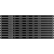 Полотно 300х12,6x0.65мм по металлу 24TPI bimetal M2 + CrV 6150 (10шт) "Vorel"