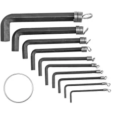 Ключи шестигранные 1,5-10мм (набор 10шт.) "Vorel"