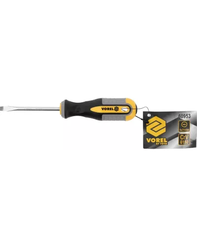 Отвёртка плоская 5х75мм CrV 