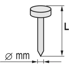Борфреза по металлу DENZEL твердосплавная, цилиндрическая закругленная, тип-С, 8 мм