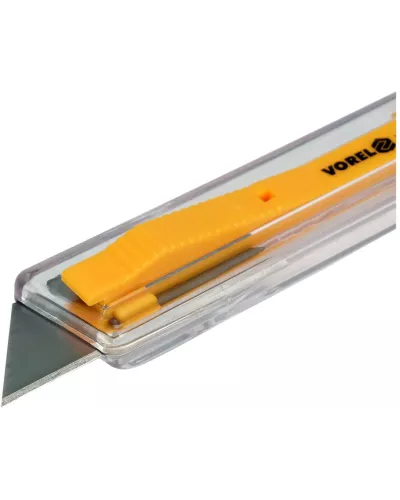 Нож с выдвижным трапециевидным лезвием 61х19мм 