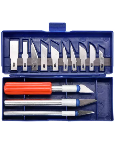 Ножи для резьбы по дереву, набор 16пр. 