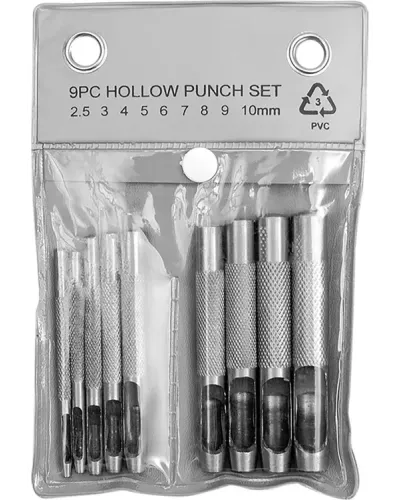 Пробойники для кожи 2,5-10мм (набор 9шт) 