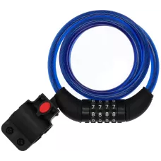 Замок велосипедный 10мм х 1,2м кодовый "Vorel"