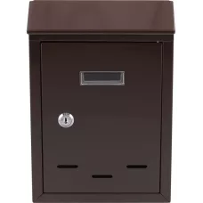 Ящик металлический почтовый 285х200х60мм коричневый "Vorel"