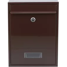 Ящик металлический почтовый 360х260х80мм коричневый "Vorel"