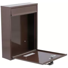 Ящик металлический почтовый 360х260х80мм коричневый "Vorel"