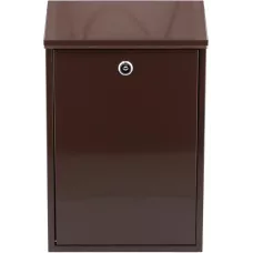 Ящик металлический почтовый 400х250х100мм коричневый "Vorel"