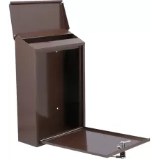 Ящик металлический почтовый 400х250х100мм коричневый "Vorel"