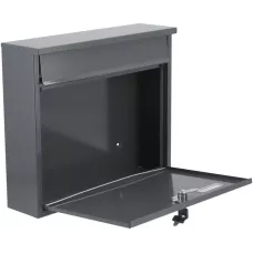 Ящик металлический почтовый 310х360х100мм серый "Vorel"