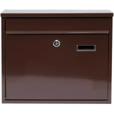 Ящик металлический почтовый 310х360х100мм коричневый "Vorel"