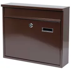 Ящик металлический почтовый 310х360х100мм коричневый "Vorel"