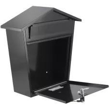 Ящик металлический почтовый 380х320х105мм черный "Vorel"