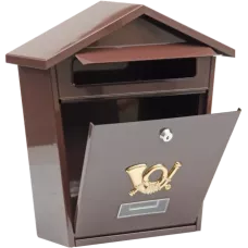 Ящик металлический почтовый 380х320х105мм серый "Vorel"