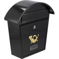 Ящик металлический почтовый 380х320х105мм черный "Vorel"