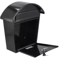 Ящик металлический почтовый 380х320х105мм черный "Vorel"