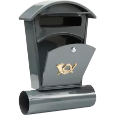 Ящик металлический почтовый 480х280х80мм серый "Vorel"