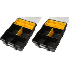 Ящики-органайзеры пластмассовые 290x220x60, 220x155x120, 220x155x60 мм (4шт) "Vorel"