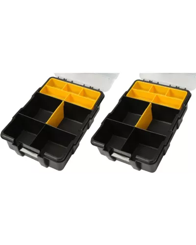 Ящики-органайзеры пластмассовые 290x220x60, 220x155x120, 220x155x60 мм (4шт) 